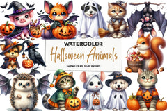 Halloween Animals Clipart Bundle - CraftNest - Digital Crafting and Art