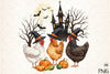 Spooky Chickens Halloween Clipart Bundle