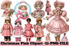 Christmas Pink Clipart Bundle