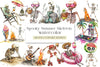 Spooky Summer Skeleton Clipart Bundle