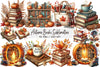 Autumn Books Clipart Bundle