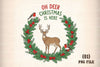 Vintage Christmas Deer Clipart Bundle