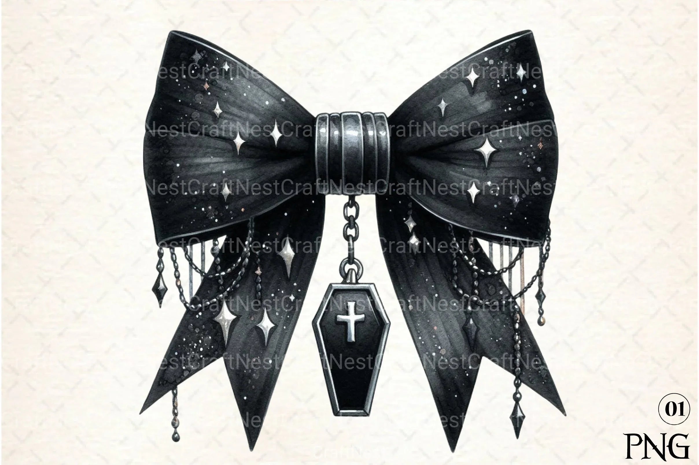 Halloween Coquette Bow Clipart Bundle 16 - CraftNest - Digital Crafting and Art