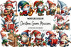 Christmas Gnome Musicians Clipart Bundle