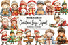 Christmas Boys Clipart Bundle