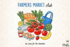 Farmers Market Hand Drawn Clipart Bundle