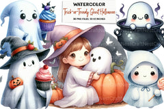 Trendy Ghost Halloween Clipart Bundle 77 - CraftNest - Digital Crafting and Art