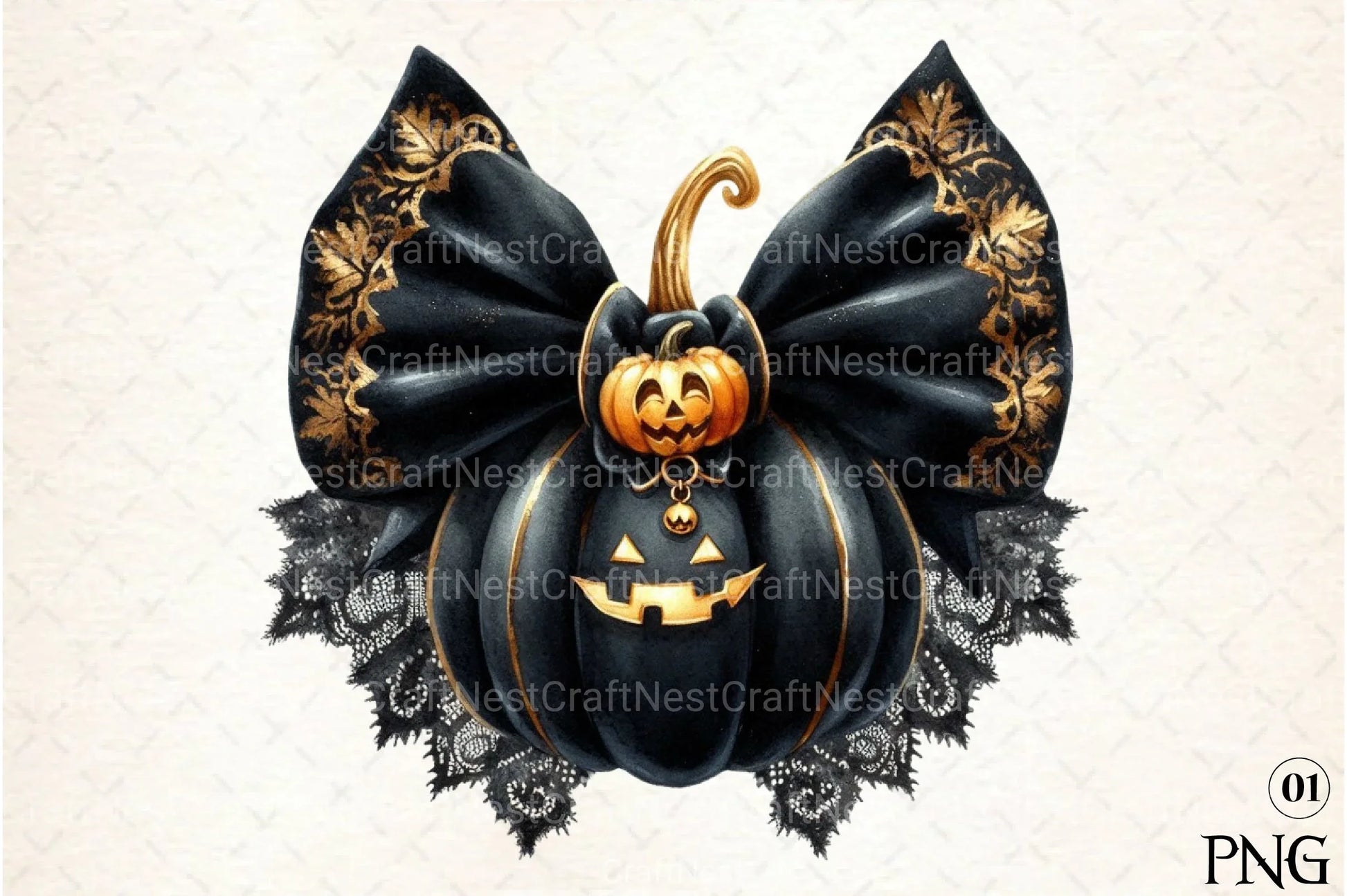 Elegant Halloween Clipart Bundle 6 - CraftNest - Digital Crafting and Art