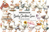 Quirky Christmas Goose Clipart Bundle