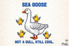 Blocky Style Funny Summer Goose Clipart Bundle
