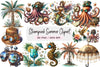 Steampunk Summer Clipart Bundle