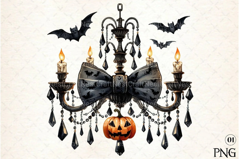 Elegant Halloween Clipart Bundle 57 - CraftNest - Digital Crafting and Art