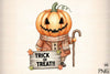 Pumpkin Head Trick or Treat Clipart Bundle