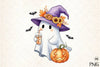 Funny Halloween Ghost Clipart Bundle