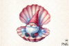 Seashell Gnome Clipart Bundle