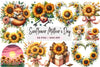 Sunflower Mother's Day Clipart Bundle