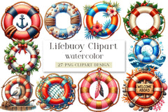 Lifebuoy Clipart Bundle - CraftNest - Digital Crafting and Art