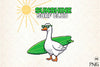 Blocky Style Funny Summer Goose Clipart Bundle