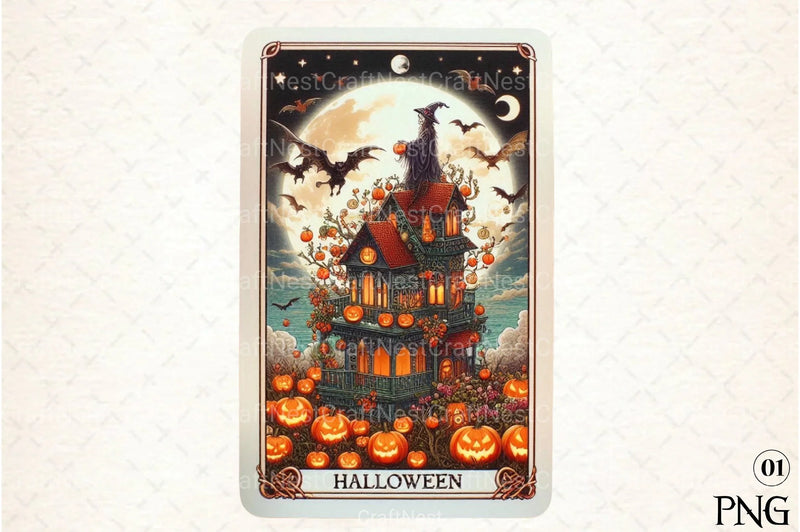 Halloween Tarot Card Clipart Bundle 36 - CraftNest - Digital Crafting and Art