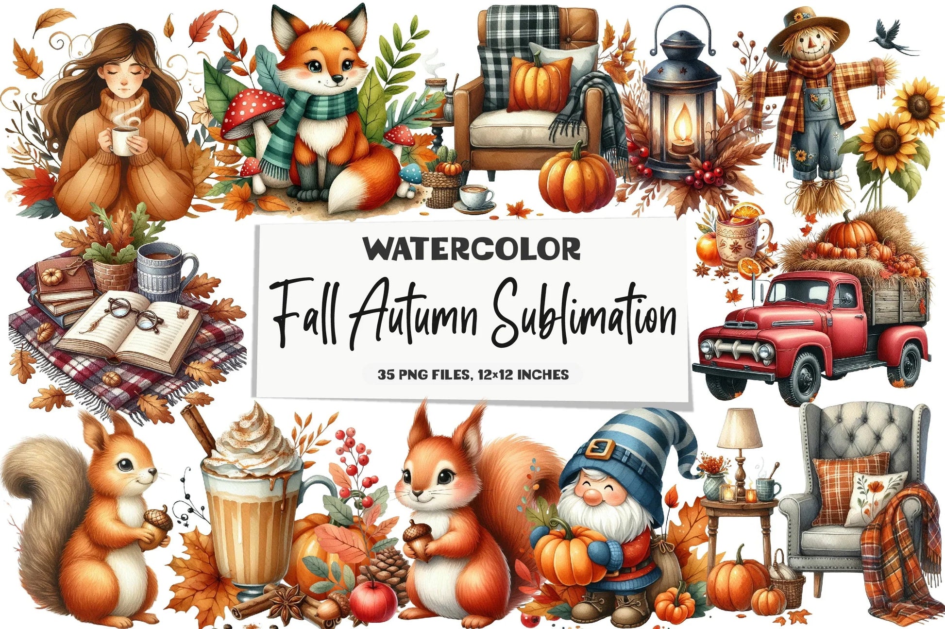Autumn Design Clipart Bundle - CraftNest - Digital Crafting and Art
