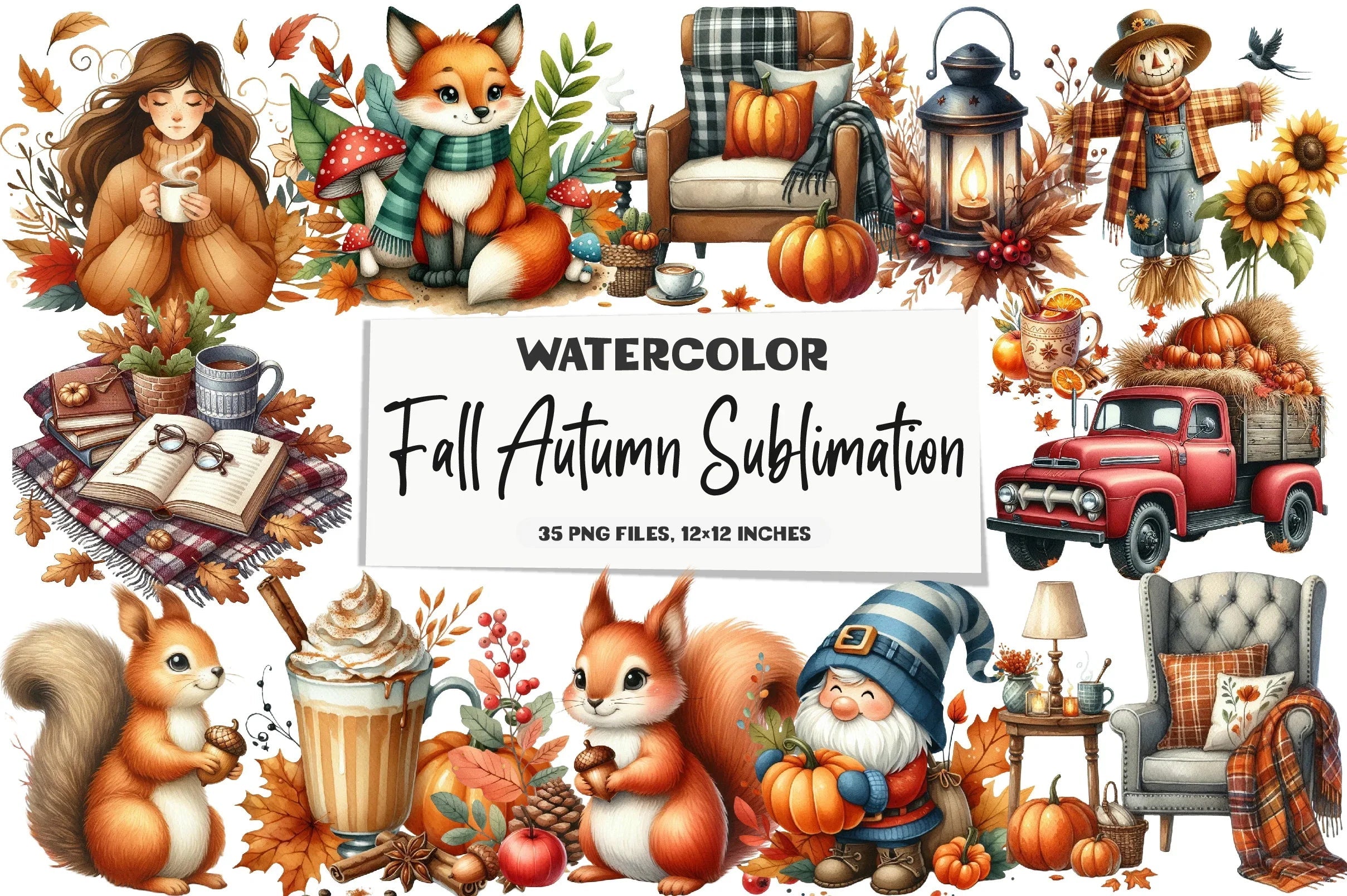 Autumn Design Clipart Bundle - CraftNest - Digital Crafting and Art