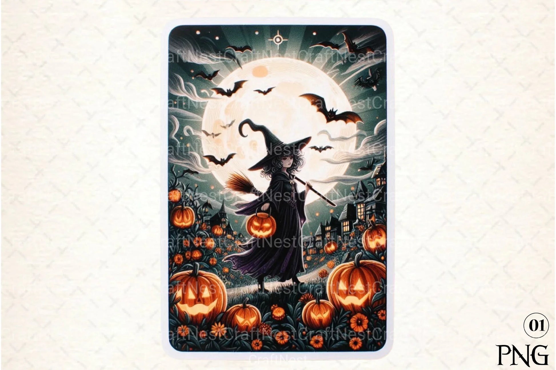 Halloween Tarot Card Clipart Bundle 37 - CraftNest - Digital Crafting and Art