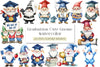 Graduation Cute Gnome Clipart Bundle
