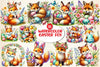 Easter Fox Clipart Bundle