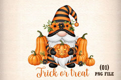 Trick or Treat Gnome Clipart Bundle - CraftNest - Digital Crafting and Art
