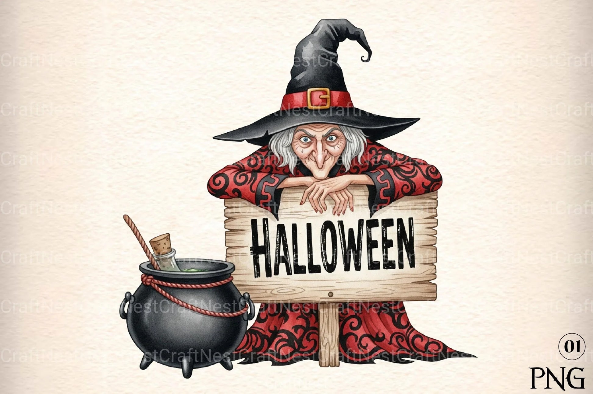 Halloween Cauldron Witch Clipart Bundle - CraftNest - Digital Crafting and Art