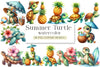 Summer Turtle Clipart Bundle