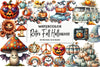 Retro Fall Halloween Clipart Bundle