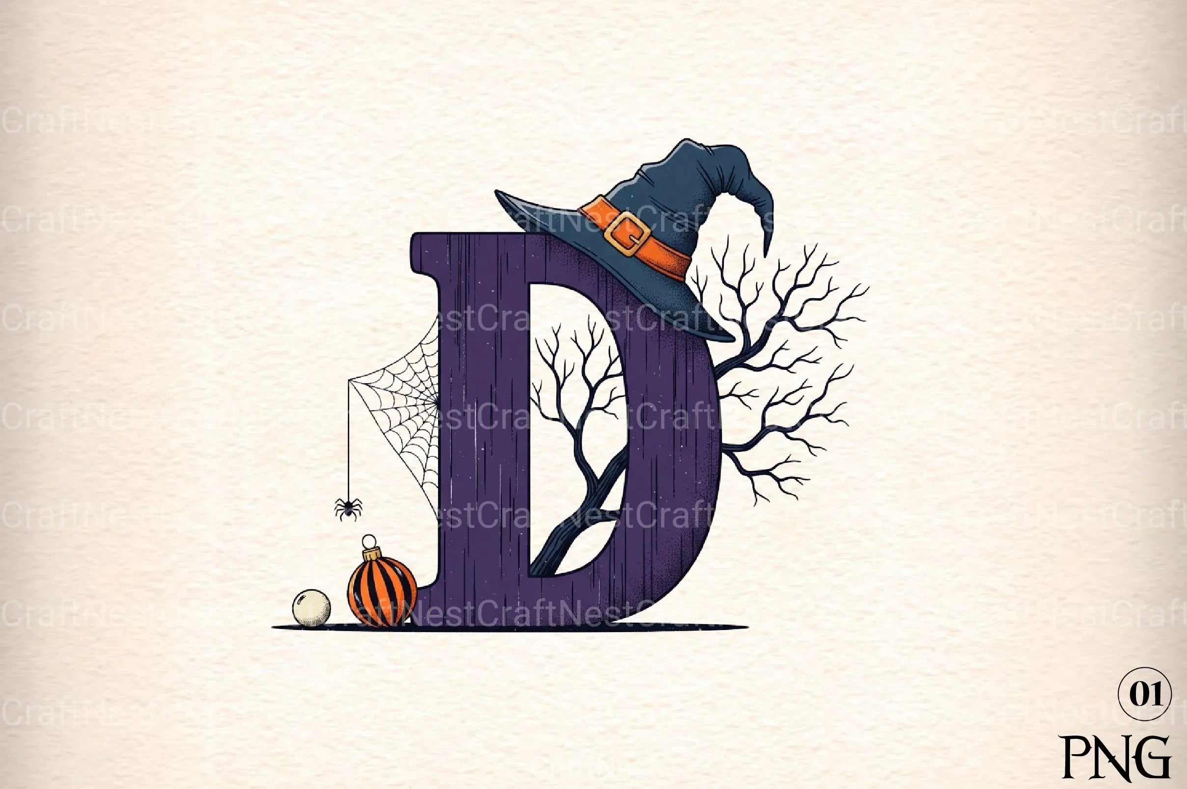 Halloween Alphabet Clipart Bundle 16 - CraftNest - Digital Crafting and Art