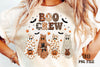 Boo Crew Patchwork Ghost Clipart Bundle