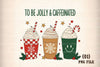Jolly & Caffeinated Christmas Coffee Clipart Bundle