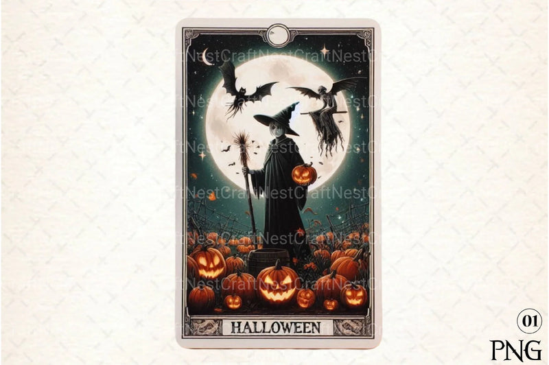 Halloween Tarot Card Clipart Bundle 39 - CraftNest - Digital Crafting and Art