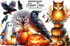 Autumn Dawn Halloween Clipart Bundle