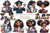 Black Kids Back to School Clipart Bundle