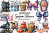 Gingham Halloween Clipart Bundle
