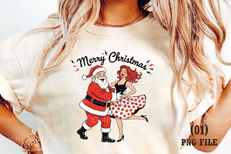 Merry Christmas Dancing Santa Clipart Bundle - CraftNest - Digital Crafting and Art