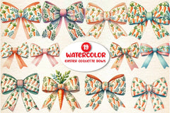 Easter Coquette Bows Clipart Bundle 4 - CraftNest - Digital Crafting and Art