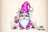 Pink Christmas Gnome Clipart Bundle