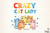 Funny Crazy Cat Lady Clipart Bundle