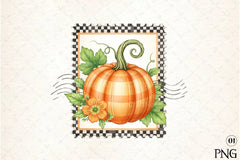 Pumpkin Postage Stamp Clipart Bundle 66 - CraftNest - Digital Crafting and Art