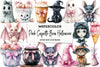 Pink Coquette Bow Halloween Clipart Bundle