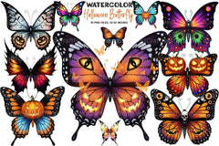 Halloween Butterfly Clipart Bundle 99 - CraftNest - Digital Crafting and Art