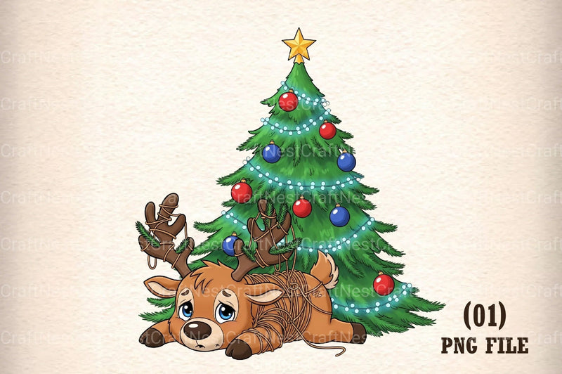 Funny Christmas Clipart Bundle 2 - CraftNest - Digital Crafting and Art