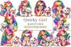 Quirky Girl Cute Whimsical Clipart Bundle