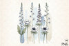 Wildflowers Brushstroke Clipart Bundle