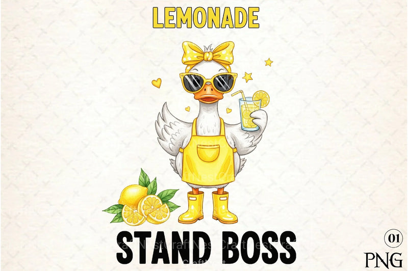 Funny Lemon Goose Positive Main Squeeze Clipart Bundle - CraftNest - Digital Crafting and Art